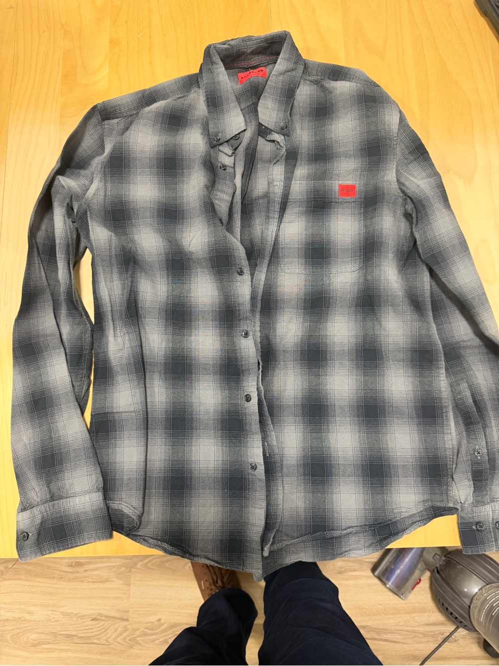 HUGO Casual Slim Fit Plaid Shirt
